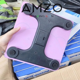 AMZO_CÂN ĐIỆN TỬ SỨC KHỎE GIA ĐÌNH TẶNG KÈM PIN TỐI ĐA 180KG KÍNH CƯỜNG LỰC SIÊU CHẮC