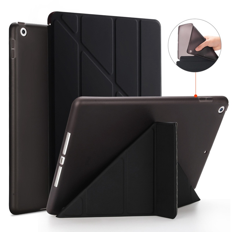 Ốp bảo vệ mặt sau TPU mềm tương thích cho iPad 9.7 2018 Vỏ lật da thông minh 10.2 10.5 10 2022 A16 Pro Air 11 mini 7 6 5 4 Ốp điện thoại máy tính bảng