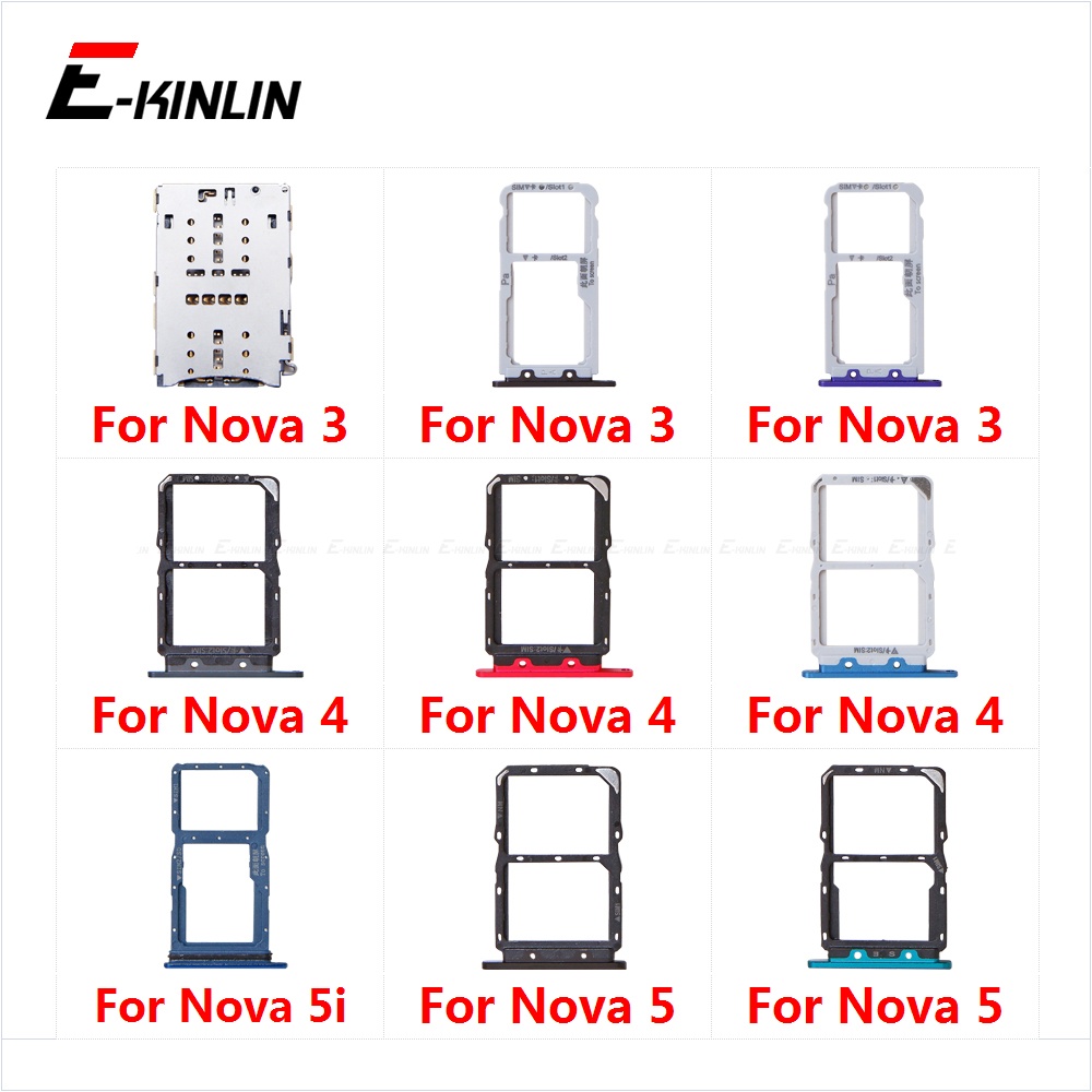 Khay Đựng Thẻ Sim / Thẻ Micro SD Thay Thế Chuyên Dụng Cho HuaWei Nova 5i 5 4 3