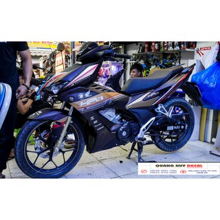 Tem Winner X nâu đen HP4, độ dán team decal xe thiết kế rẻ đẹp theo yêu cầu