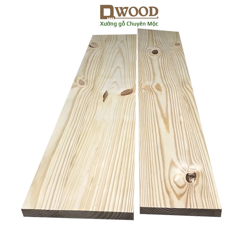 Ảnh Mặt gỗ thông Dwood dày 30 rộng 200 bào láng 4 mặt làm mặt bàn, kệ cực cứng cáp 1