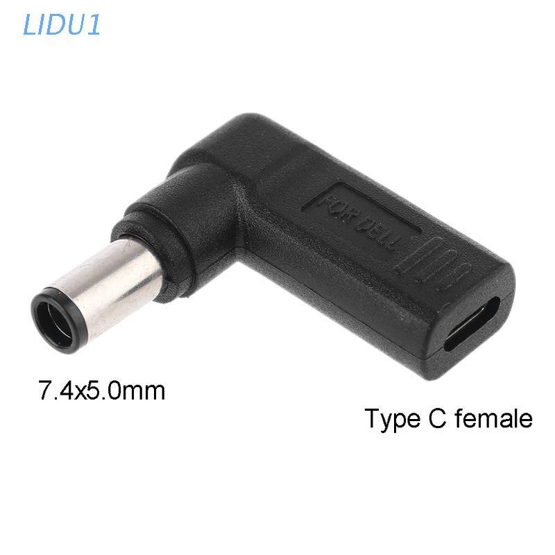 Đầu Chuyển Đổi Cổng Usb-C Type-C Sang Cổng 7.4x5.0mm Dc Male 90 Độ Cho Laptop Dell