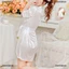 Set đồ ngủ vải satin phối ren quyến rũ nữ tính