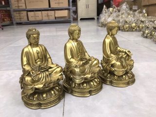 Phật Tổ A Di Đà ngồi Đài Sen Bằng đồng giá 1 tượng vật phẩm tượng Phật phong thủy trang trí quà tặng