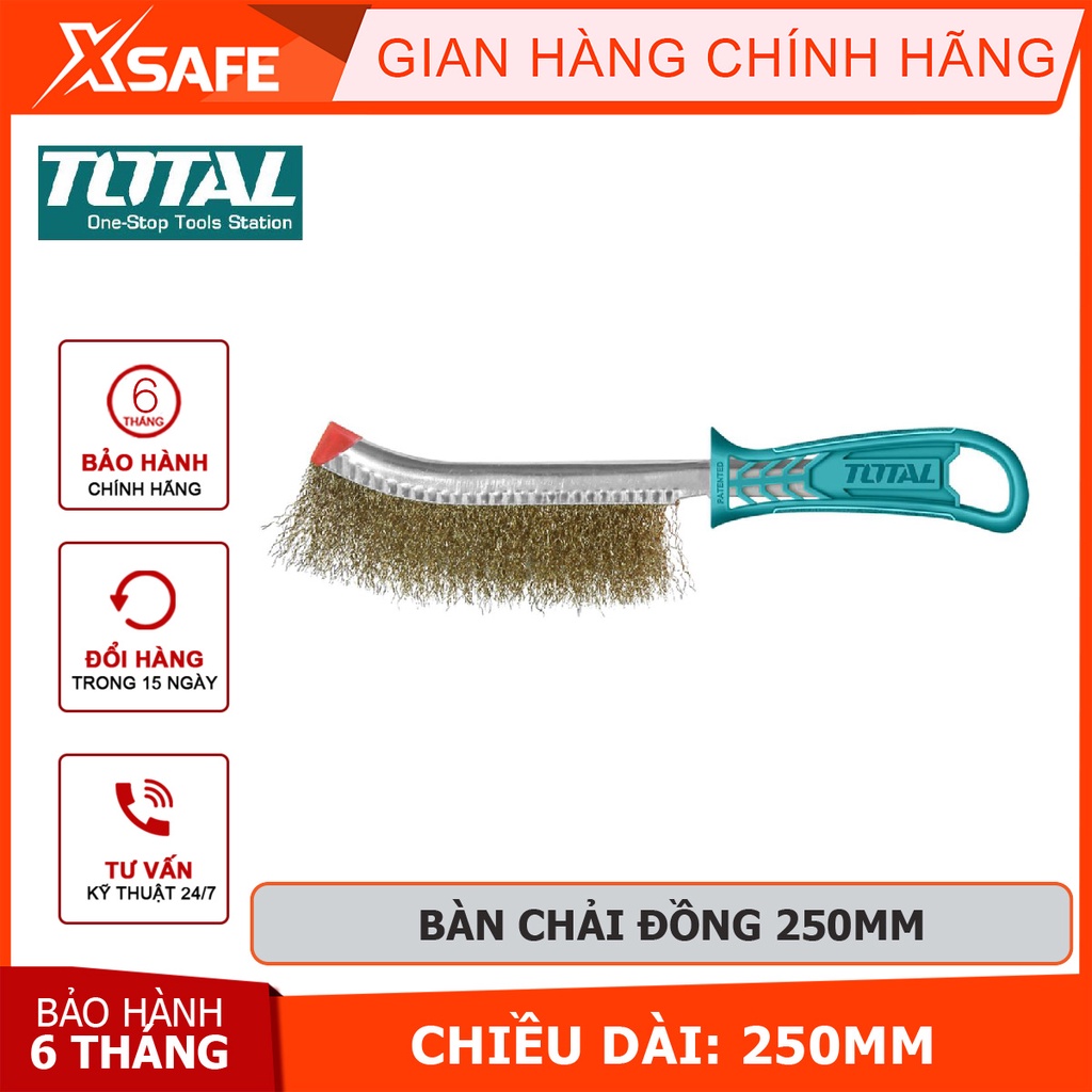 Bàn chải thép đồng TOTAL THT92102 Cọ thép 250mm làm sạch các vết nứt ...