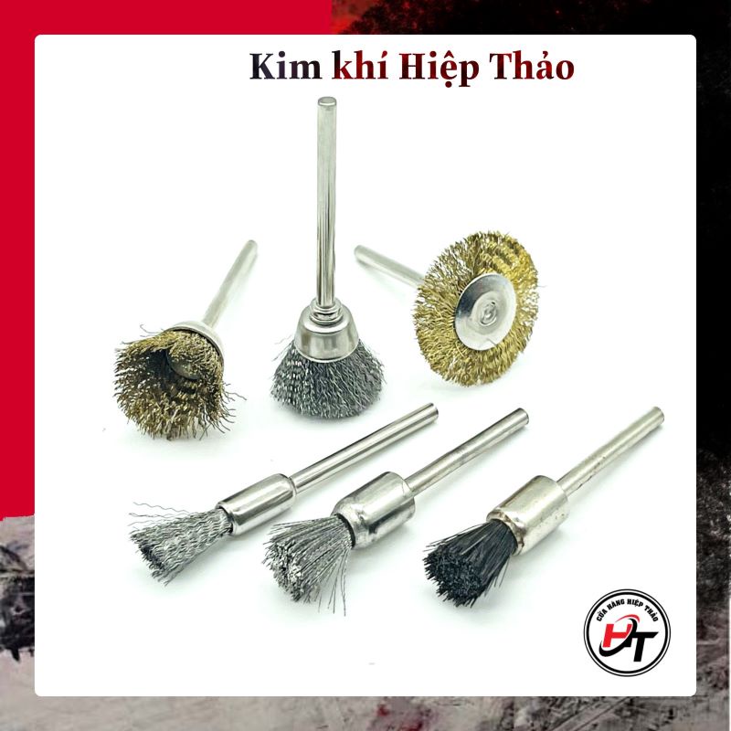 Chổi đánh rỉ sắt đánh bóng lông ngựa mềm sét inox chuôi 3mm CDR-3MM ...