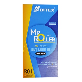 Bút lông bi Bitex R01 Xanh / đỏ / đen ngòi 0.5mm (5 cây)