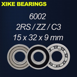 XIKE 6002-2RS / ZZ / Open / C3 - Kích thước 15x32x9mm Vòng bi rãnh sâu chất lượng cao 6002-2RS / 6002ZZ / 6002 / 6002-2RSC3 / 6002ZZC3 / 6002C3