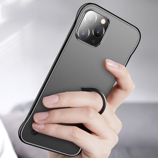 Ốp Điện Thoại Không Khung Siêu Mỏng Cho iPhone 16 15 Pro 14 13 12 Pro 11 Pro Max 12Mini 11 Pro X XS XR Max 7 8 plus SE Ốp Lưng Mờ Mờ T02