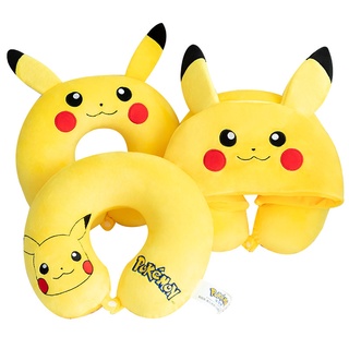 G13 Pikachu Nhớ Cotton Hình Chữ U Gối Đệm blasnket Mặt Dây Chuyền Di Động Dễ Thương Ngủ Trưa Xe Máy Bay Du Lịch G13