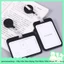 Dây Kéo Bao Đựng Thẻ Nhân Viên Nhựa PC + Acrylic Phong Cách Đơn Giản Simple Black & Grey