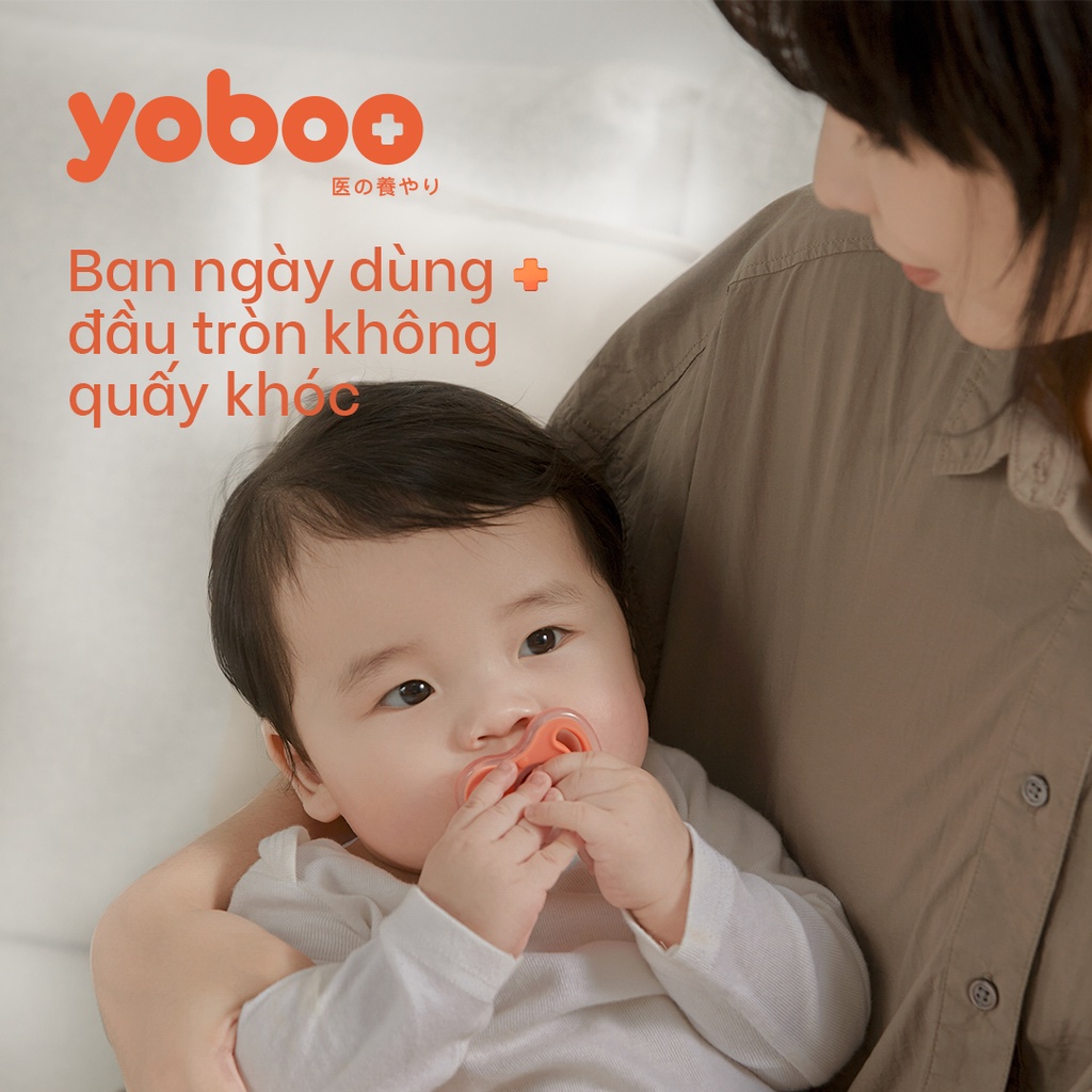 Mô tả Núm ti ngậm giả cho bé Yoboo YB-0007 đầu tròn bằng silicone nguyên khối mô phỏng ti mẹ - Hàng chính - 9