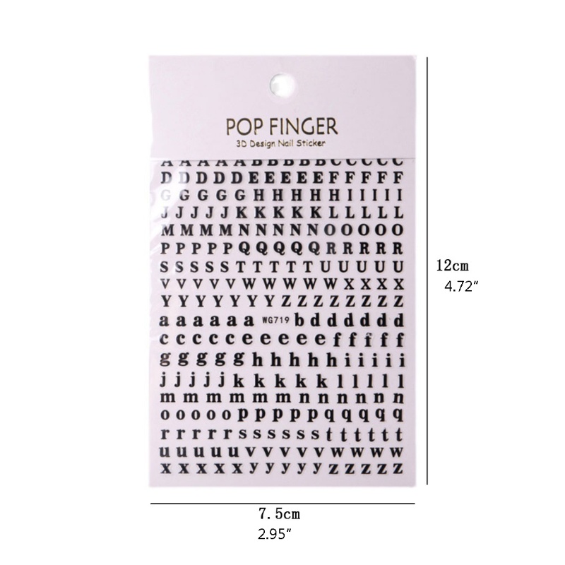 Yoi self-adhesive metal stickers 26 bronzing letter stickers diy decor a-z stickers