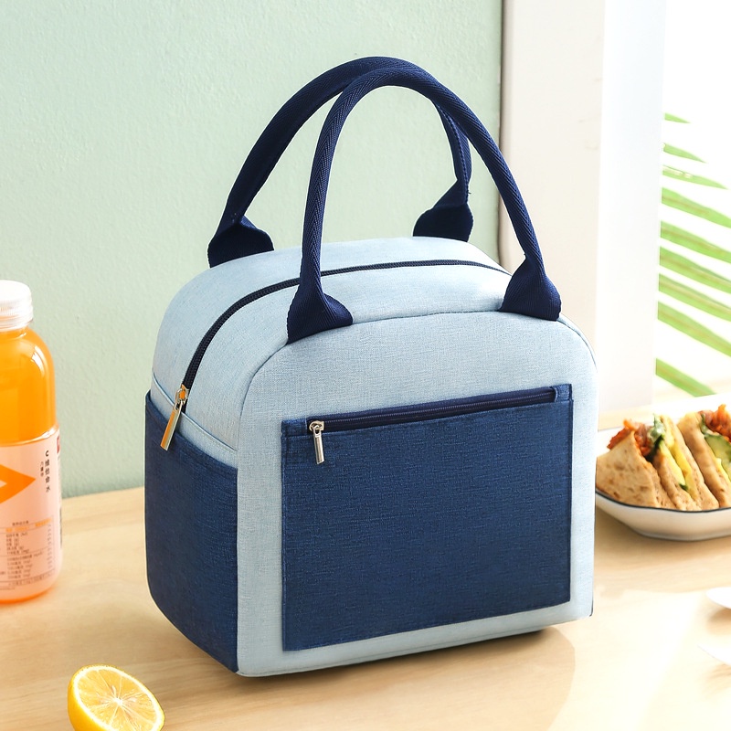 Túi đựng đồ ăn trưa Colorblock cách nhiệt, chống thấm, giữ lạnh