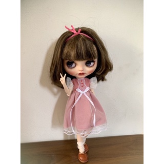 Váy đầm hồng cách điệu size blythe,xinyi,barbie