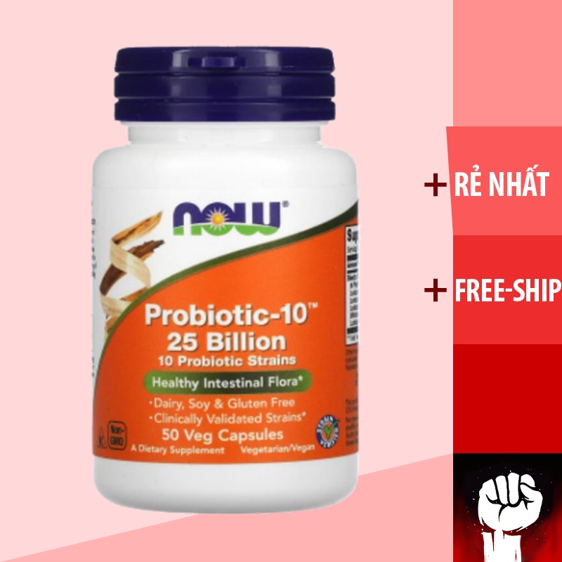 Now Probiotic - 10 [25 - 50] Billion 50 viên - Men Vi Sinh Now ...