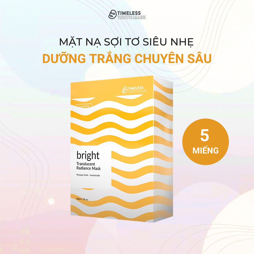 Ảnh Mặt nạ sợi tơ siêu nhẹ làm trắng da, bổ sung collagen Timeless Truth Mask Superfine Bright (30ml x 5 miếng) 3