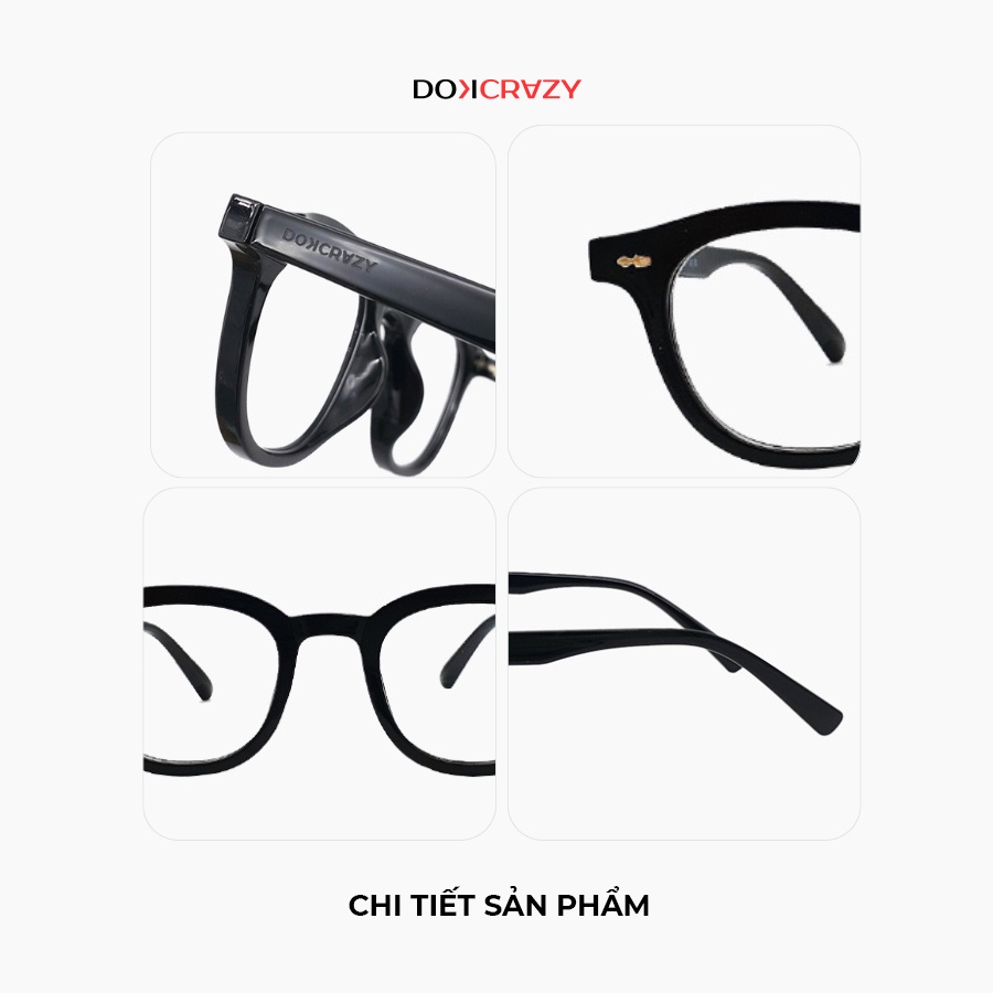 Ảnh Gọng kính thời trang DOKCRAZY GATI Nhựa sinh học Cao Cấp, Chống ánh sáng xanh, tia UV400, Unisex 3