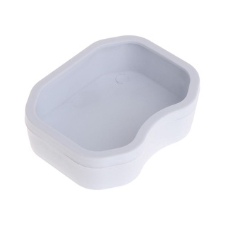 Reptile Feeder Water  Feeding Plastic Bowl 3 Size for Turtle Lizard Snake Ba