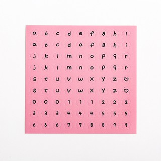 Sticker Giấy Bảng Chữ Cái Alphabet In Thường và Số Nhiều Màu Trang ...
