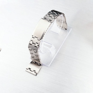 Dành cho vòng tay thay thế Pogue Oyster của Seiko 80 6139 KS thẳng #2 Dây đeo đồng hồ thép 316L chải bạc 19mm