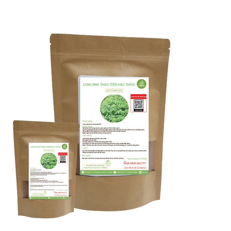 Long nha thảo khô thượng hạng JINDO 1kg