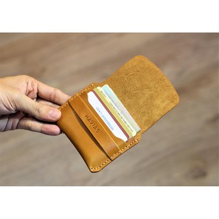 MOMO & SMILE8 HAVIAS cặp đôi ví da thủ công da bò thật Fullgrain nhập khẩu 100%