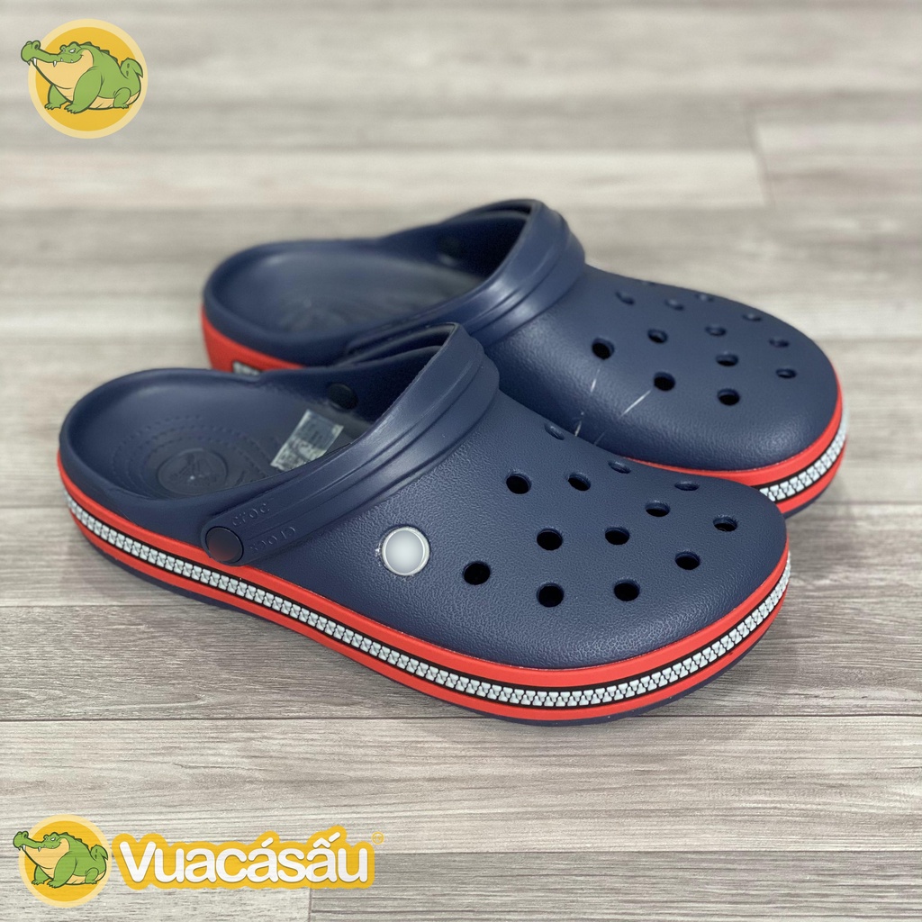 [HÀNG XỊN] Dép CROCS BAND ZIPPER Nam Nữ Xanh Đen , Form đẹp, Mềm Nhẹ và ...