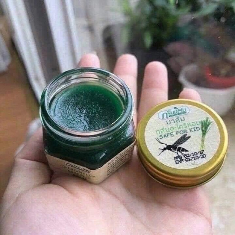 Cao Thoa Muỗi Đốt Green Herb Balm chuyên thoa Chống muỗi đốt, Chống côn trùng cắn thái lan cho bé