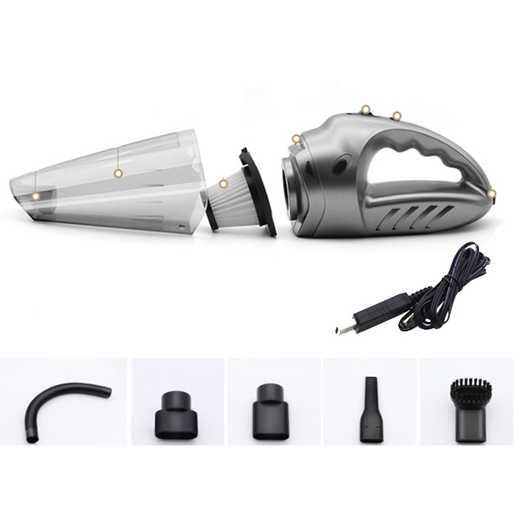 Máy hút bụi R.6052 USB 120W đa năng hút bụi ôto, sofa, giường nệm