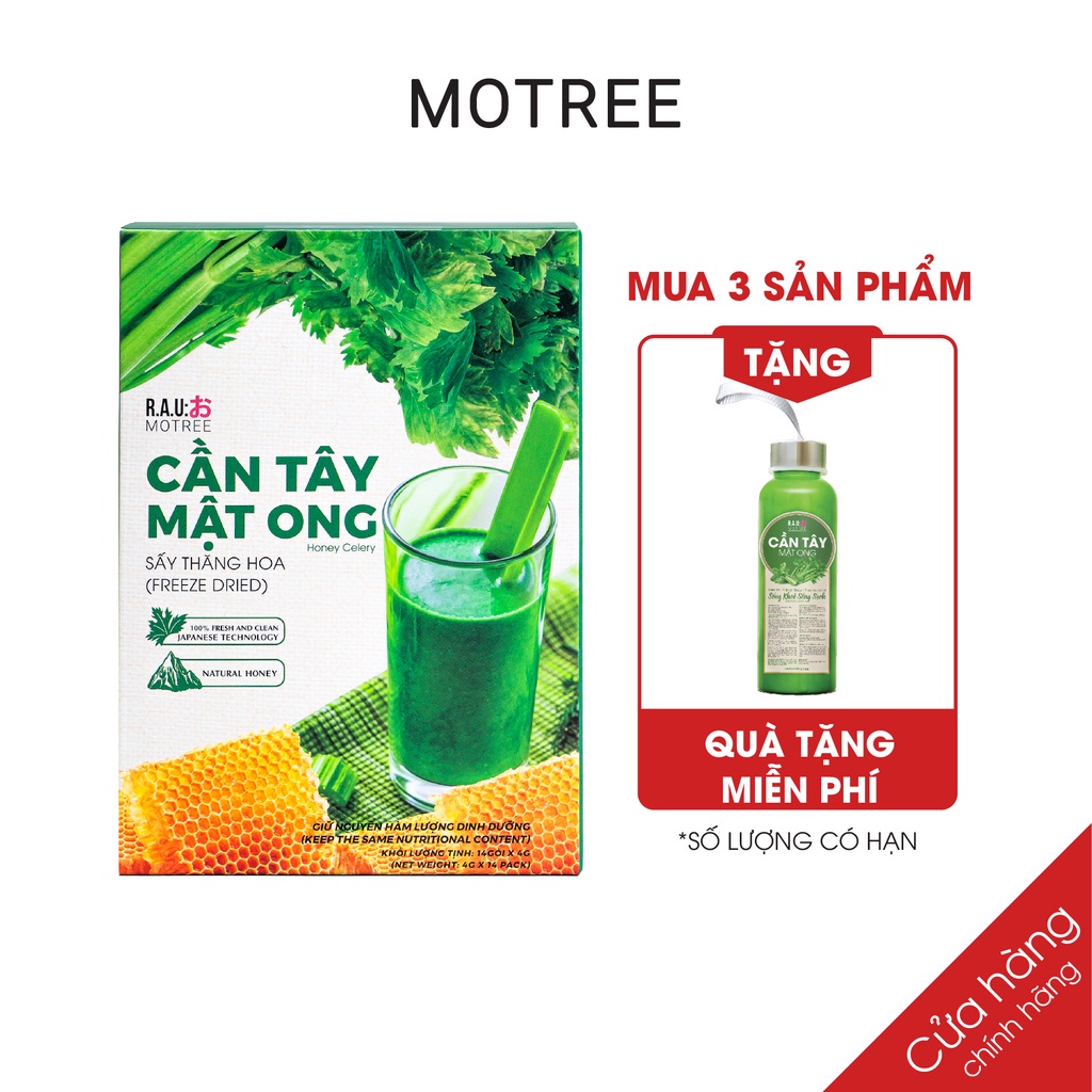 Ảnh Cần Tây Mật Ong Motree Giảm Cân Đẹp Da Detox Cơ Thể hộp 14 gói 3