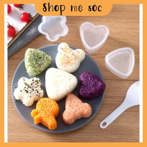 Khuôn làm cơm, khuôn ép cơm Onigiri cho bé ăn ngon mesocshop