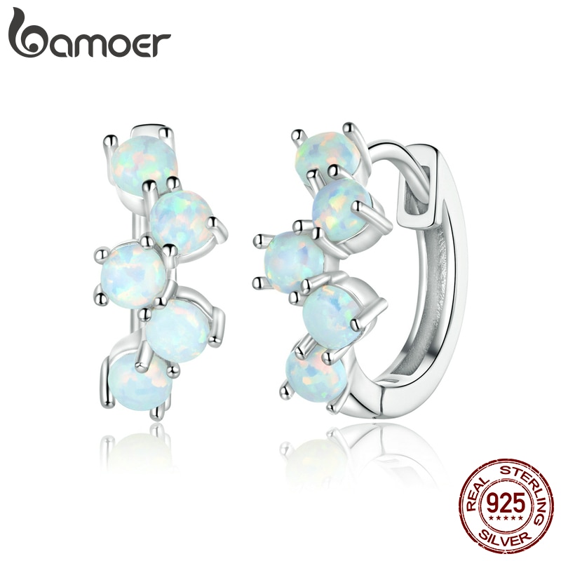 BAMOER Bông Tai Bạc 925 Hình Vòng Bắt Giấc Mơ Độc Đáo Thời Trang 2020 Mới bijoux Sce9411