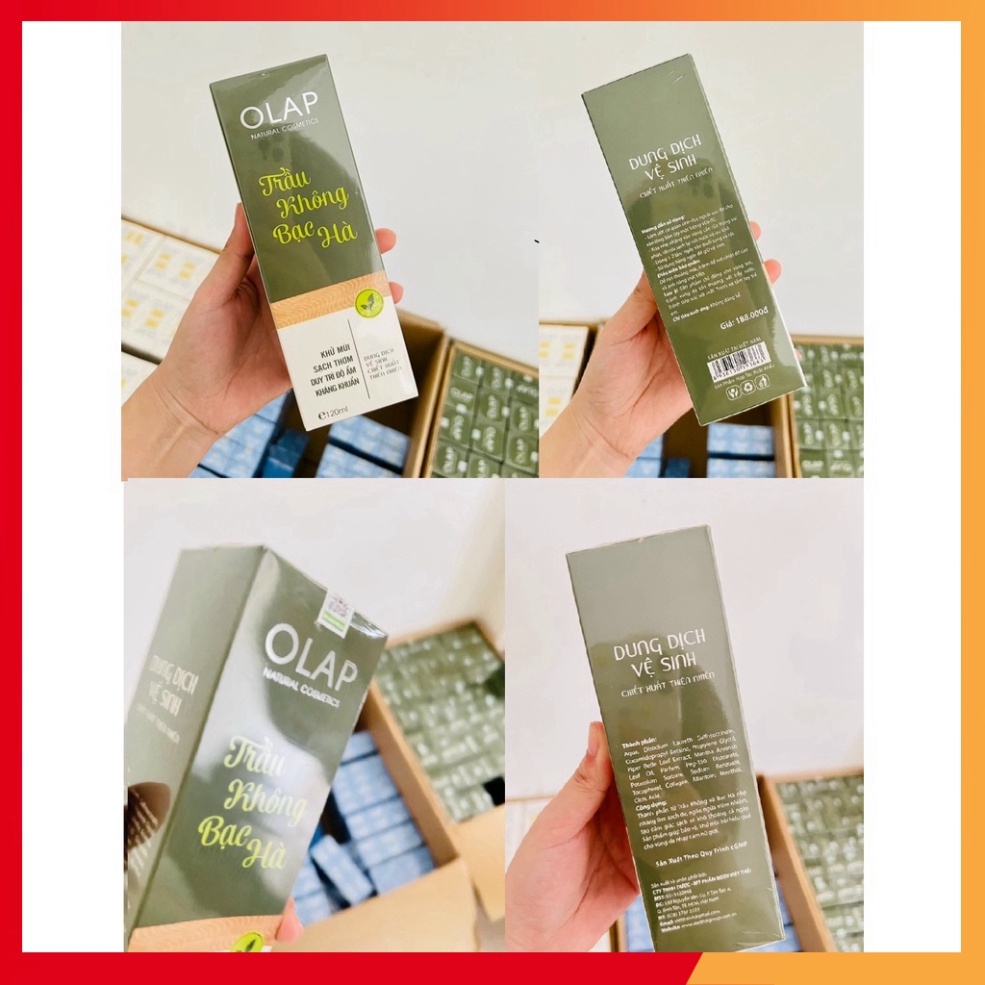 [Chính Hãng] Dung Dịch Vệ Sinh Trầu Không Bạc Hà Olap 120ml - 1 Chai