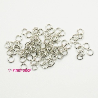Khoen tròn nhỏ 4,7,8 mm màu bạc, đồng, vàng làm móc khóa, phụ kiện làm vòng tay handmade Pinky Shop