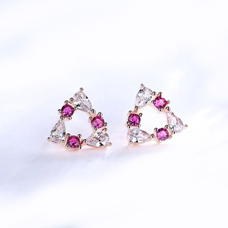 Bông tai bạc 925 Tam giác BHBT191