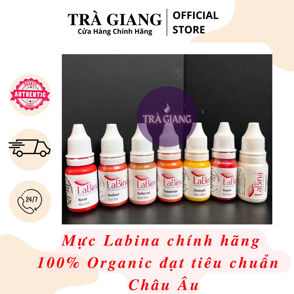 Mực Phun Xăm Labina Chính Hãng Đức Full Size 10ml - Mực Xăm Cao Cấp Lên ...