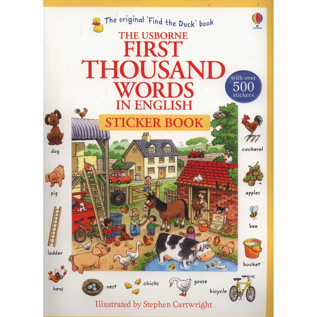 Sách - Anh: First Thousand Words In English Sticker Book | Shopee Việt Nam