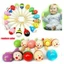PWSEND 6 / 12 Cái Đồ Chơi Cho Bé Màu Sắc Ngẫu Nhiên Giáo Dục Trẻ Em Maraca Lục Lạc