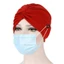 TOPTOOLCX Hồi Giáo Turban Thời Trang Rụng Tóc Mũ Bảo Vệ Tai Có Thể Điều Chỉnh Khăn Bandanang