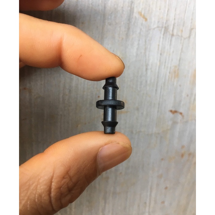 10 Khởi Thủy 6mm 2 đầu gài, sử dụng nối ống LDPE 6mm cho hệ thống tưới phun sương, tưới nhỏ giọt, tưới phun mưa..
