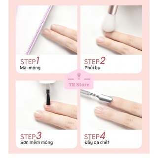 Bộ chăm sóc móng 9 món tại nhà tặng kèm 1 chai dầu dưỡng móng và 1 sơn mềm móng tẩy da chết móng tay Maycreate