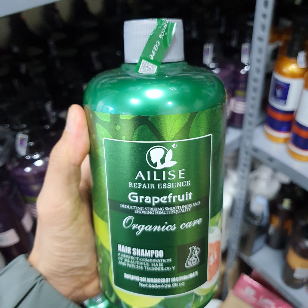 Dầu gội xả bưởi AILISE giảm rụng tóc - hỗ trợ mọc tóc phục hồi tóc mềm mượt, giảm gàu, giảm dầu