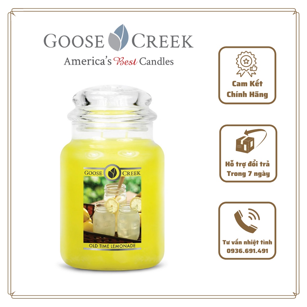 Nến thơm Goose Creek OLD TIME LEMONADE 680gram Shopee Việt Nam