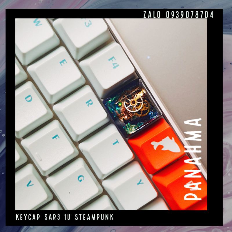 Nút Keycap SA profile hàng R1 - Resin Nút bàn phím steampunk bánh răng ...