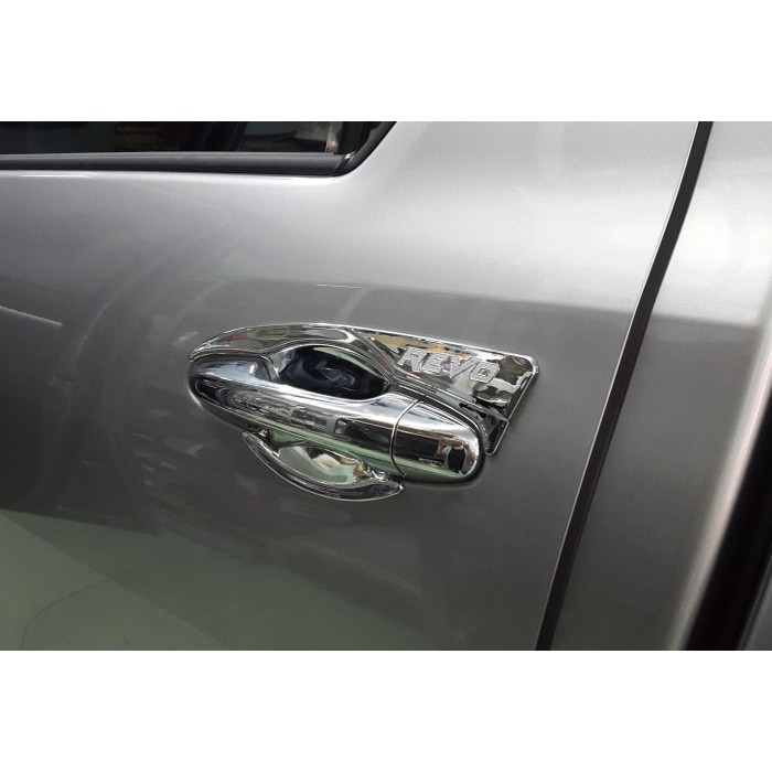 Ốp tay nắm, hõm cửa xe Toyota Hilux Revo đời 2016 - 2026 nhựa ABS mạ crom cao cấp