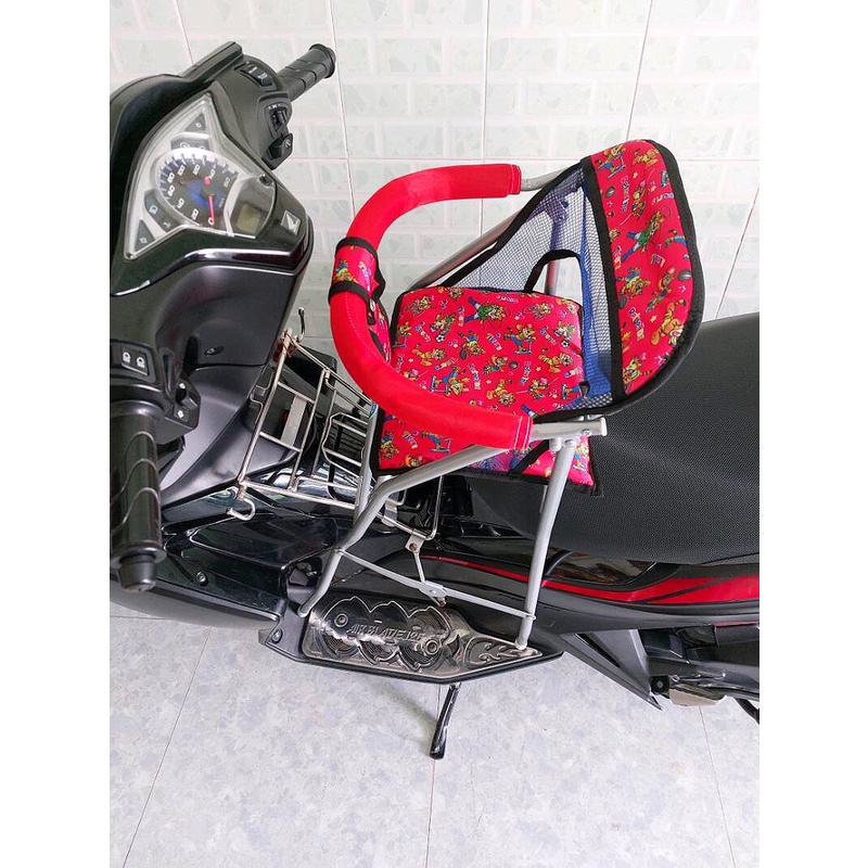 Ghế cho bé ngồi xe AB, Airblade, Airblade mới,Ghế đi xe máy (2014-2024) ,  ghế ga xếp sắt sơn tĩnh điện