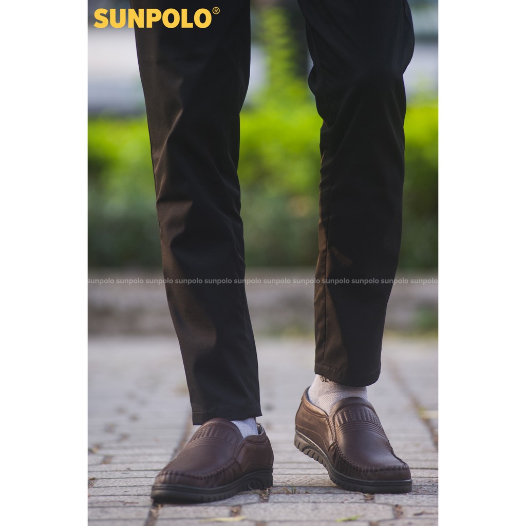 Ảnh Giày lười nam Da bò cao cấp SUNPOLO đi làm công sở, đi chơi LS3028 2