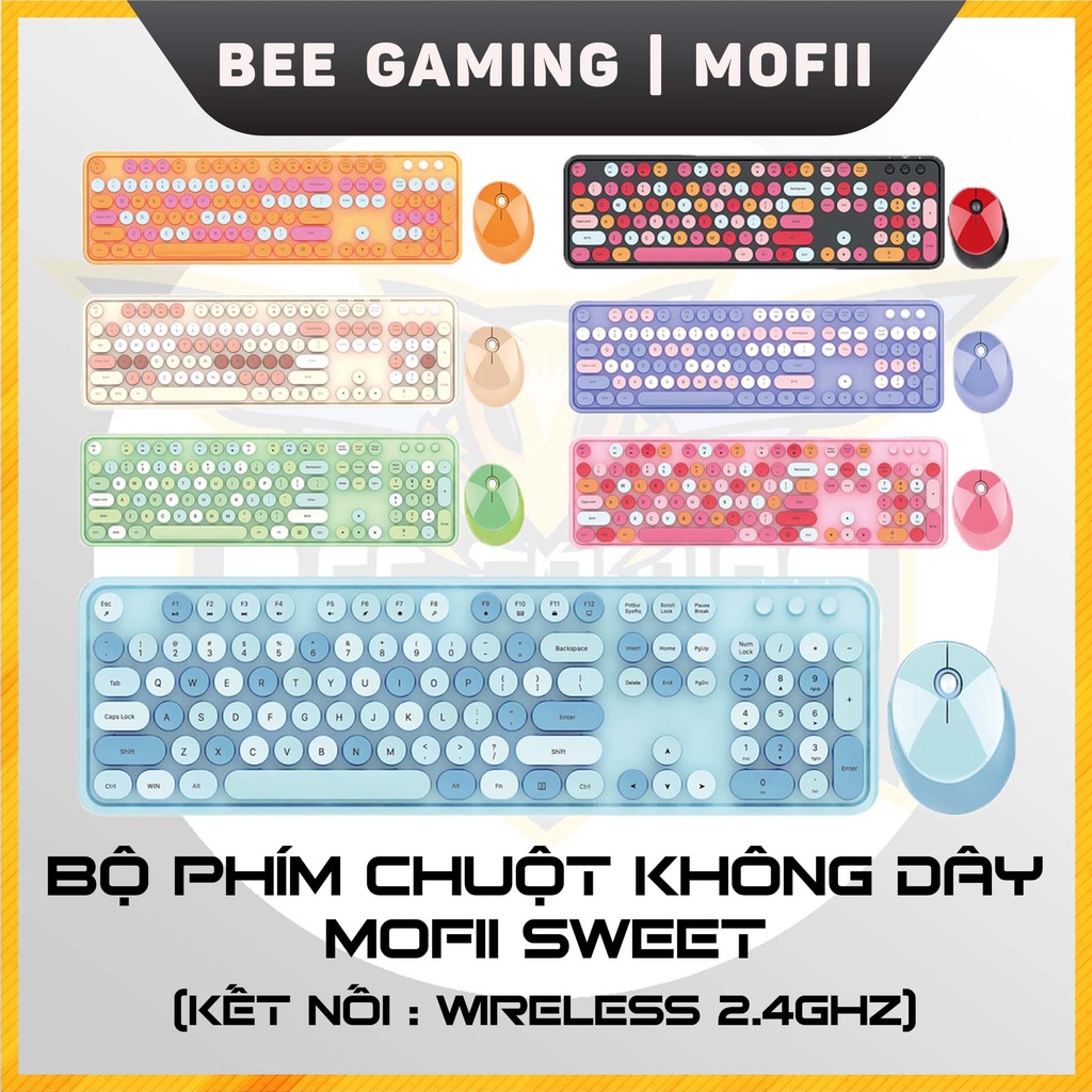 Bộ Bàn Phím Và Chuột Không Dây Mofii Sweet Mixed Hàng Chính Hãng Bảo Hành 12 Tháng Shopee 5664