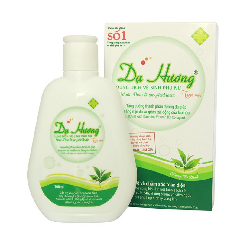 Ảnh Dung dịch vệ sinh Dạ Hương phụ nữ hương trà xanh 100ml - Dạng gel truyền thống dịu nhẹ tươi mát 2